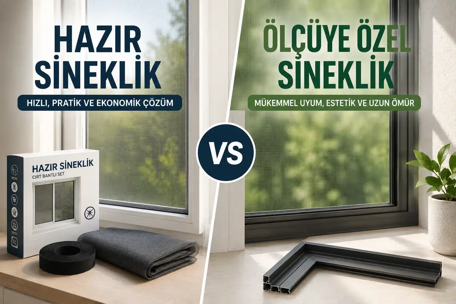 Hazır Sineklik mi Ölçüye Özel Sineklik mi? Karşılaştırmalı Rehber
